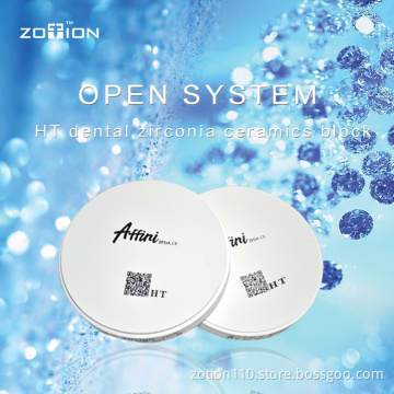 Dental implant cad/cam system zirconia ceramic block